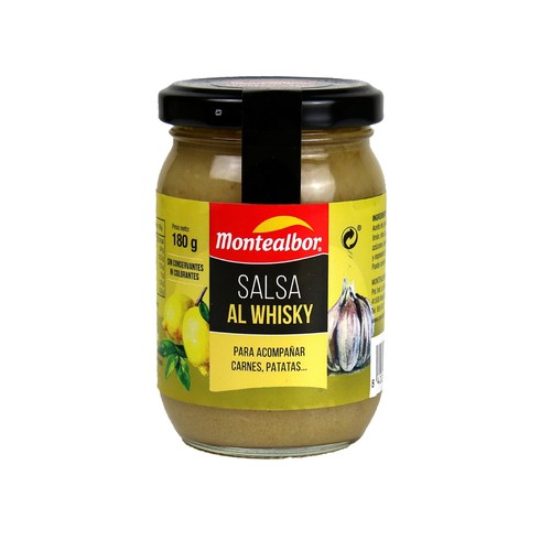 MONTEALBOR Salsa al whisky 180 g.