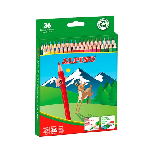 Set 36 lápices de colores. ALPINO