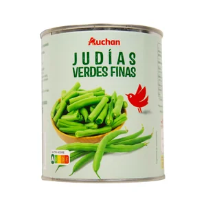 PRODUCTO ALCAMPO Judías verdes finas en trozos 420 g.