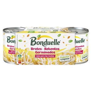 BONDUELLE Brotes de soja germinado pack 3 uds. x 90 g