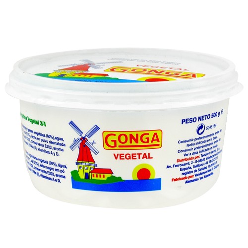 Tarrina de margarina vegetal CONGA 500 g.