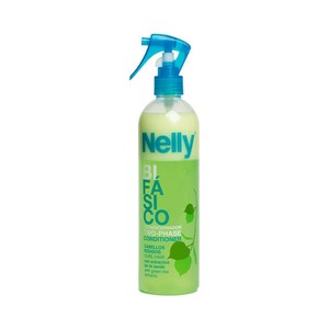 Acondicionador bifásico con extractos de té verde, para cabellos rizados NELLY 400 ml.