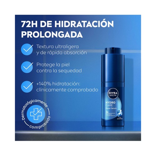 NIVEA Men hydro care Sérum facial hidratación intensa 30 ml.