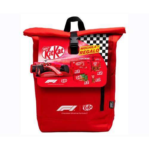 NESTLÉ Lote barritas de chocolatinas con mochila de fórmula 1 de 493 g.