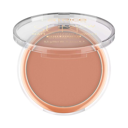 CATRICE Sun glow tono 030 Medium bronze Polvos bronceadores matificantes, de larga duración.