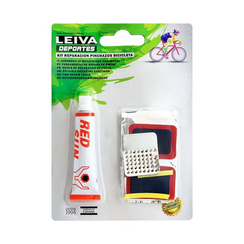 Kit reparación de pinchazos bicicletas, LEIVA.