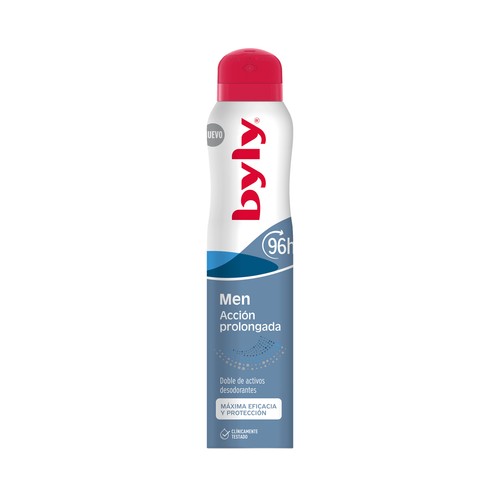 BYLY Men Desodorante en spray para hombre con protección antitranspirante hasta 96 horas 200 ml.
