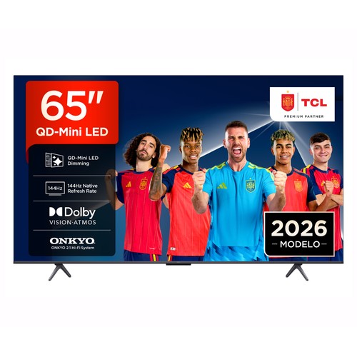 Televisión 165,1 cm (65") QD MINILED TCL 65P8L, 4K, GOOGLE Tv, Dolby vision / atmos, Bluetooth, 144 Hz