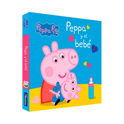 Peppa Pig. Libro de cartón, Peppa Pig y el bebe. Hasbro, BEASCOA