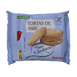 PRODUCTO ALCAMPO Tortas de anís sin gluten PRODUCTO ALCAMPO 165 g.