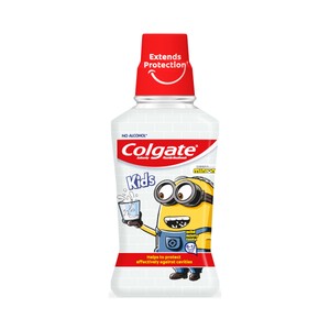 COLGATE 250 ml Enjuague bucal de uso diario, sin alcohol, para niños de 6 a 12 años.