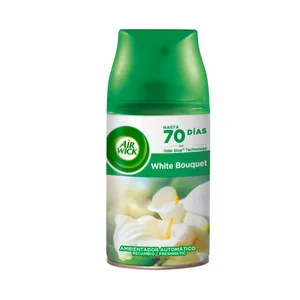 AIR WICK Ambientador White Bouquet- Recambio AIR WICK FRESHMATIC 250 ml