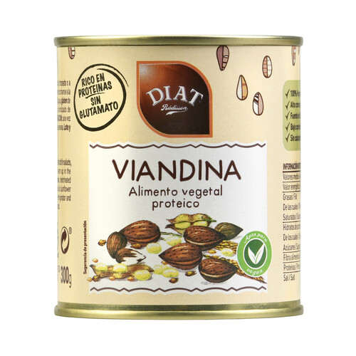 DIAT RADISSON Alimento vegetal proteico (Viandina), apto para veganos 300 g.