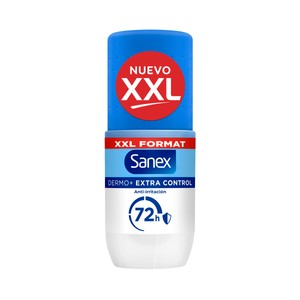 Imagen de SANEX Dermo+ extra control Desodorante roll on unisex antitranspirante hasta 72 horas 90 ml.