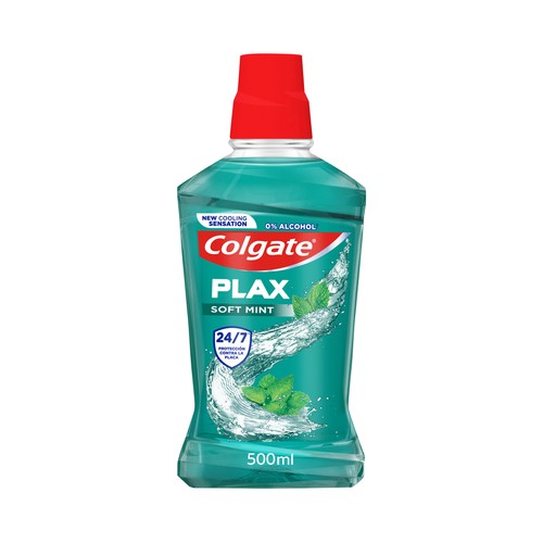 COLGATE Plax Enjuague bucal diario sin alcohol y con CPC, 500 ml.