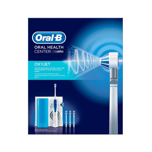 Irrigador bucal profesional ORAL-B OxyJet, tecnología microburbújas, 5 presiónes.            