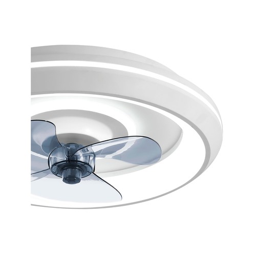 Ventilador de techo SULION HERB, diámetro 50cm, motor DC, mando a distancia, luz Led regulable.