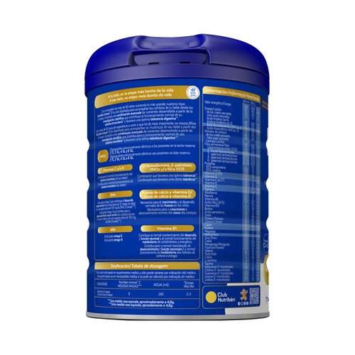 NUTRIBÉN Leche (2) de continuación a partir de 6 meses 800 g.