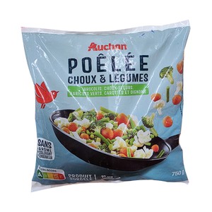 Imagen de AUCHAN Salteado de verduras con brócoli y coliflor 750 g Producto Alcampo.