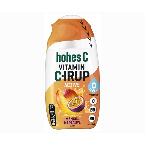 HOHES C concentrado de sabor a fruta sin azúcar y enriquecido con vitaminas 65 ml.