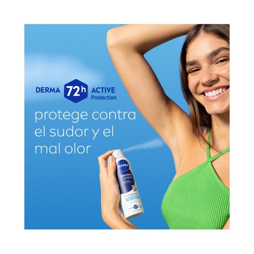 NIVEA Derma control defend Desodorante en spray unisex , antitranspirante hasta 72 horas 250 ml.