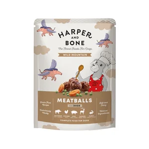HARPER & BONE Sabores de caza Alimentación húmeda de carne para perro 300 g.