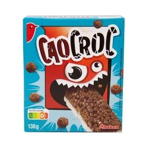 PRODUCTO ALCAMPO Barrita de cereales y chocolate con leche 6 uds. x 21 g.