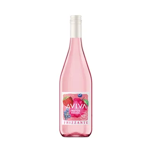 AVIVA Vino rosado frizzante aromatizado con frutos rojos y bajo contenido en alcohol (5.5%) botella 75 cl.
