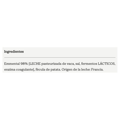 MON A MUU Queso rallado emmental 200g