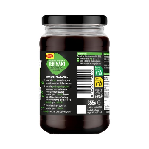MAGGI Salsa Teriyaki estilo japonés 355 g