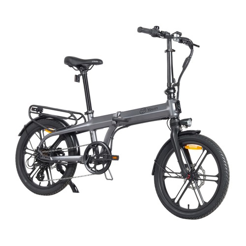 Bicicleta eléctrica plegable YOUIN Praga, 250W, ruedas 20"", autonomía 60Km..