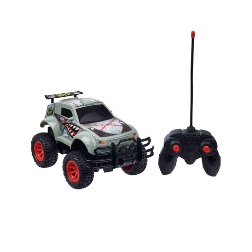 Coche R/C La Bestia 1:18. +3 años.  ONE TWO FUN ALCAMPO