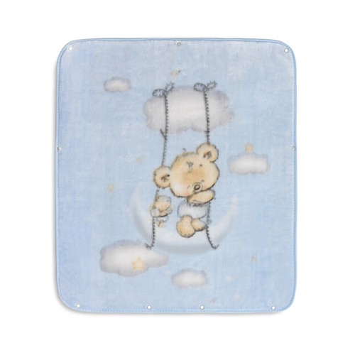 Manta saco Rachel de terciopelo multiusos 80x90cm, INTERBABY.