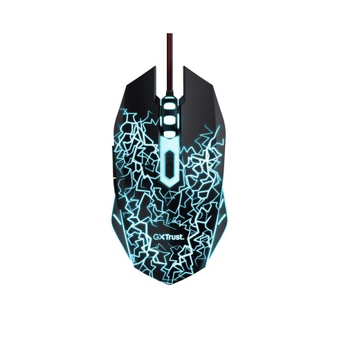 Ratón gaming con cable, iluminación LED, TRUST GXT 105X IZZA.