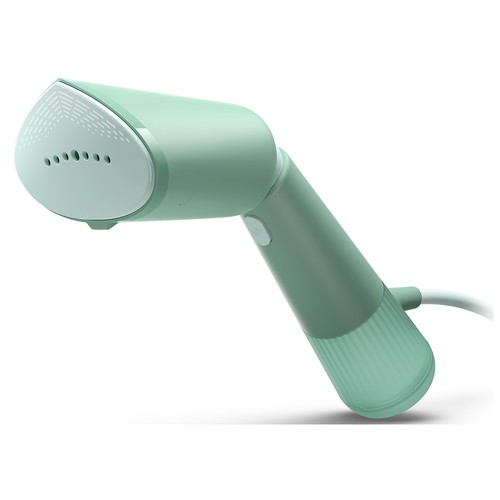 Plancha de vapor vertical PHILIPS STH5010/70, potencia 1200W, color verde.