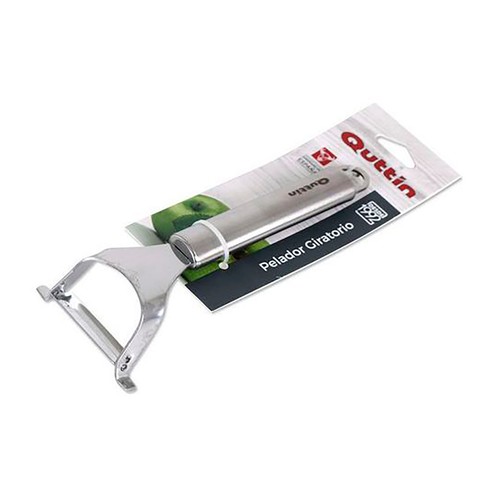 Pelador giratorio Silver de acero inoxidable, QUTTIN.