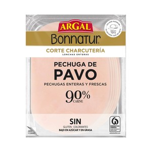 Imagen de ARGAL Bonnatur Pechuga de pavo cortada en lonchas 115 g.