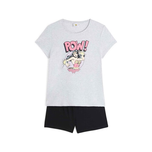 Pijama de algodón para mujer WONDER WOMAN, Talla XS.