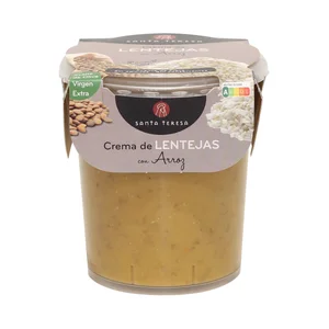 SANTA TERESA Crema de lentejas con arroz 400 g.