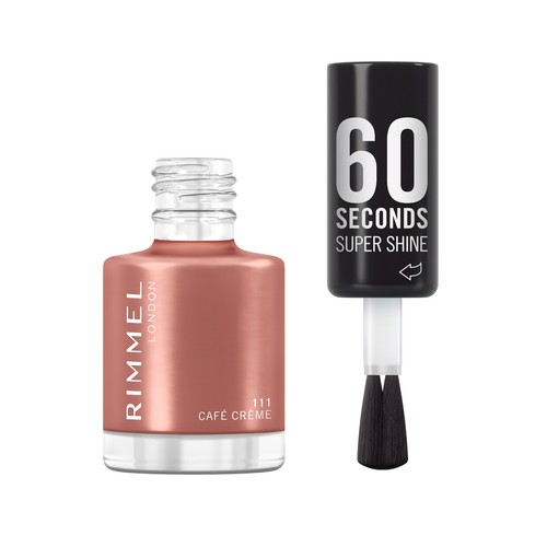 RIMMEL 60 Second super shine tono 111 Café créme Esmalte de uñas de secado rápido.