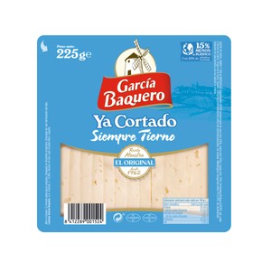 Imagen de GARCÍA BAQUERO Queso tierno Ya Cortado GARCÍA BAQUERO, cuña de 250 g.