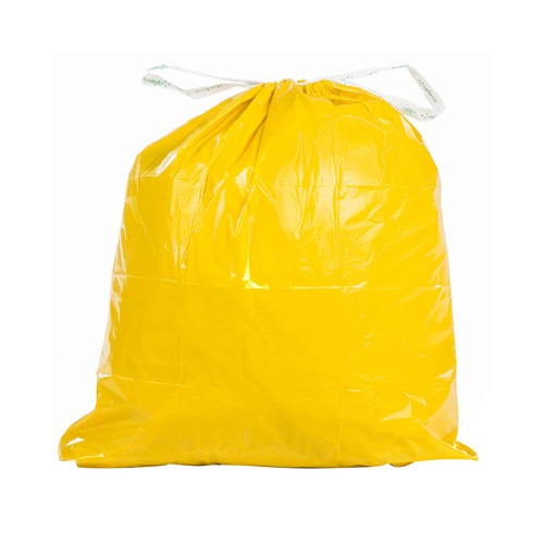 RELEVO Bolsa basura 100 % reciclada amarilla 30 l. 15 uds.