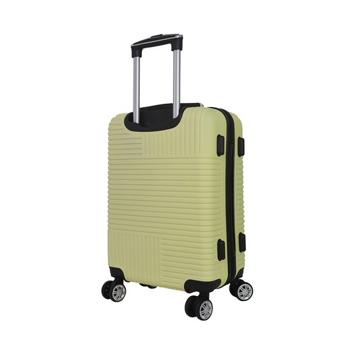 Maleta cabina tipo trolley talla S Rígida, 8 ruedas con cierre Zen amarillo claro. AIRPORT