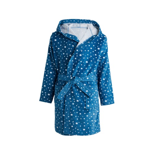 Albornoz infantil de algodón con capucha, talla 6/8,  densidad 360g/m², ACTUEL.