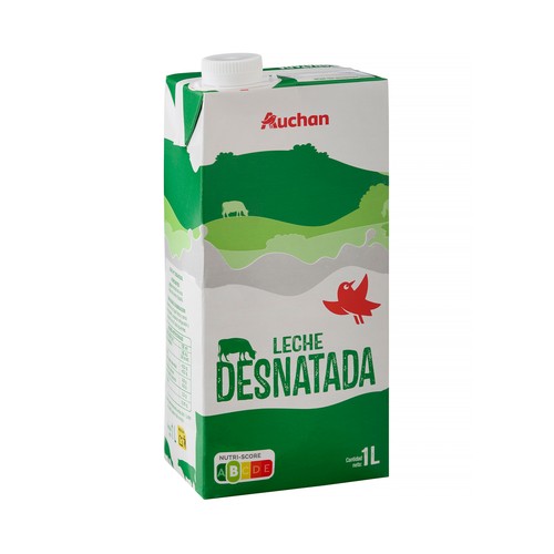 Leche desnatada de vaca PRODUCTO ALCAMPO 1 l.