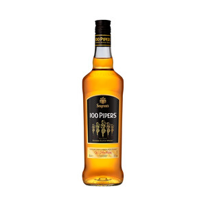 Imagen de 100 PIPERS Whisky blended escocés botella 70 cl.