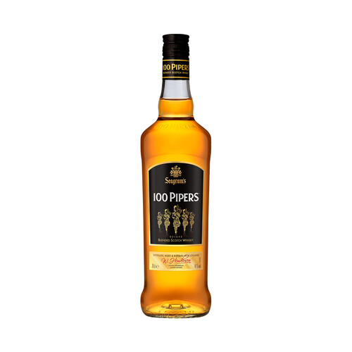 100 PIPERS Whisky blended escocés botella 70 cl.