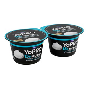 Imagen de YOPRO de Danone Leche fermentada con proteínas y sin azúcares añadidos ni grasa 2 x 80 g.