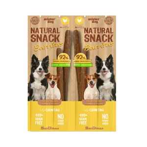 MISTER DOG Barritas para perro con sabor a pollo e hígado 4X12g