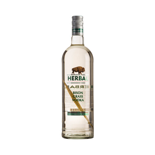 STRUMBRAS Herbal Vodka destilado 4 veces, elaborado y embotellado en Lituania botella de 1 l.